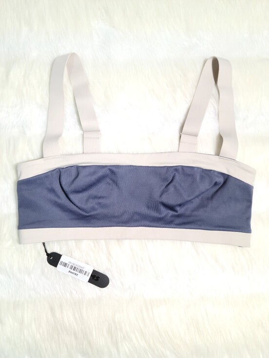 SKIMS Other - Nike SKIMS Matte Shine Mix Straight Neck Bra Deep Royal Stone Women Medium NEW